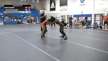 160 lbs 5th Place Match - Taylor Williams, Unattached vs Aniya Mciver, Delaware State