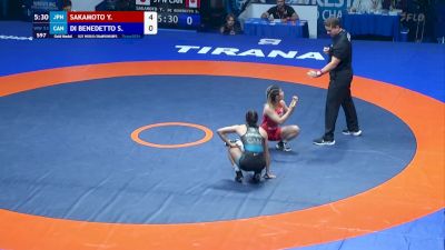 53 kg Final 1-2 - Yu Sakamoto, Japan vs Serena Rosa Di Benedetto, Canada