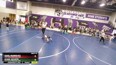 49 lbs Quarterfinal - Asael Rodriguez, Northside Wrestling Club vs Ryker Ascarte, Salt Flats Wrestling Club