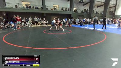 150 lbs Cons. Round 3 - Asher Bernick, AK vs Joshua Hanson, WA