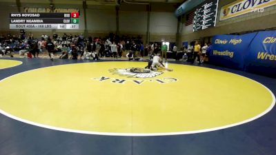 168 lbs Consi Of 16 #1 - Rhys Novosad, Bixby (OK) vs Landry Ngambia, Clovis North