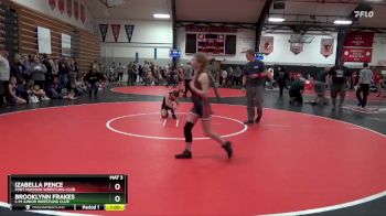 Round 1 - Izabella Pence, Fort Madison Wrestling Club vs Brooklynn Frakes, L-M Junior Wrestling Club