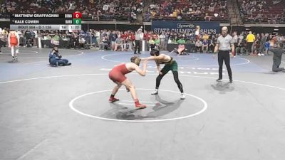 D 1 126 lbs Quarterfinal - Kale Cowen, Baton Rouge vs Matthew Graffagnini, Brother Martin