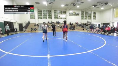 145 lbs Finals (2 Team) - Delilah Lozano, Fresno State University vs Maci Stemmons, Menlo