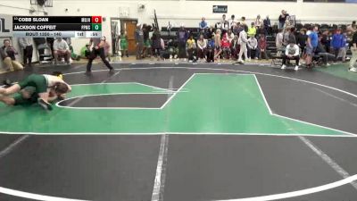 140 lbs Cons. Semi - Cobb Sloan, Mountain Brook Junior High vs Jackson Coffeit, Pelham Park Middle School