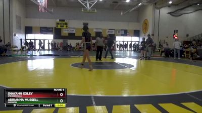 110 lbs Round 3 - Shayann Oxley, Steubenville vs Adrianna Mussell, Madison