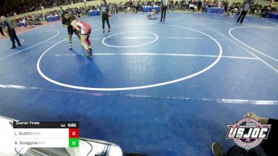 130 lbs Quarterfinal - Liberty Austin, Redskins Wrestling Club vs Aiden Scoggins, Standfast