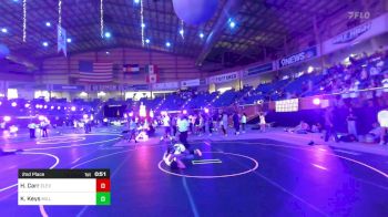 130 lbs 2nd Place - Harmonie Carr, Elevate Wrestling Academy vs Kierra Keys, Millard South WC