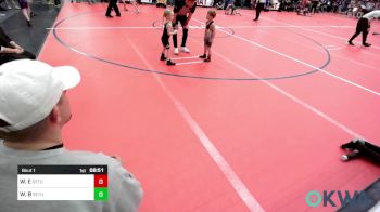 36 lbs Semifinal - Kashton Legg, Barnsdall Youth Wrestling vs Remi Norrell, Tuttle Wrestling