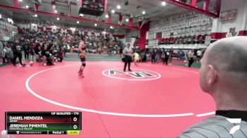 170 lbs Quarterfinal - Daniel Mendoza, Hemet vs Jeremiah Pimentel, Coachella Valley