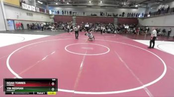 144 lbs Semifinal - Noah Torres, Morenci vs Yin Redman, Pinnacle