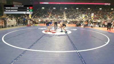 4A-132 lbs Cons. Round 3 - River Osborne, Sheridan vs Rylee Browen, Thunder Basin