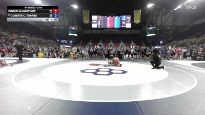 100 lbs Cons. Rd Of 32 - Cordelia Martinez, TX vs Cosette C. Torres, AZ