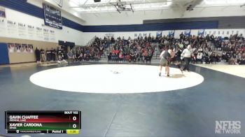 285 lbs Semifinal - Gavin Chaffee, Medical Lake vs Xavier Cardona, Omak