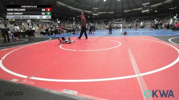 46 lbs Consi Of 8 #1 - Kase Williams, Raw Wrestling Club vs Liam Canady, Berryhill Wrestling Club