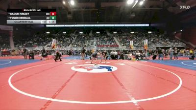 4A-132 lbs Quarterfinal - Kaden Kimzey, Central vs Tyson Kendall, Jackson Hole