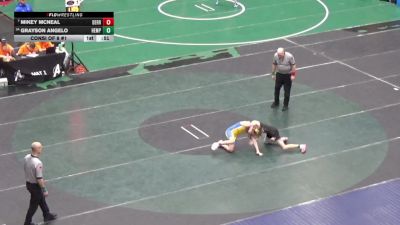 110 lbs Consi Of 8 #1 - Mikey McNeal, Derry Area vs Grayson Angelo, Hempfield