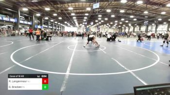 132 lbs Consi Of 16 #2 - Ryan Langenmayr, NJ vs Gideon Bracken, PA