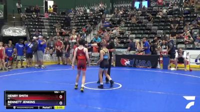 77 lbs Champ. Round 1 - Henry Smith, AL vs Bennett Jenkins, WI