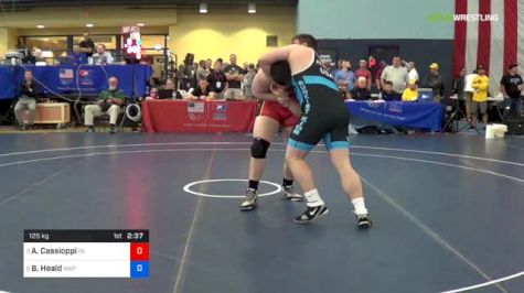 125 kg Quarterfinal - Anthony Cassioppi, ISI vs Bobby Heald, Army West Point