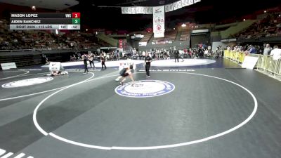 115 lbs Champ. Rd Of 16 - Mason Lopez, Vacaville Wrestling Club vs Aiden Sanchez