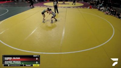 80 lbs Semis (4 Team) - Gabriel Gilman, LCWM vs Dominic Franco, Dassel-Cokato-Litchfield