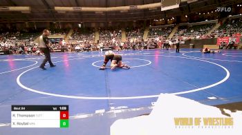 130 lbs Round Of 16 - Reed Thompson, Tuttle Elite Wrestling Club vs Xavier Roybal, WolfPack Wrestling Academy