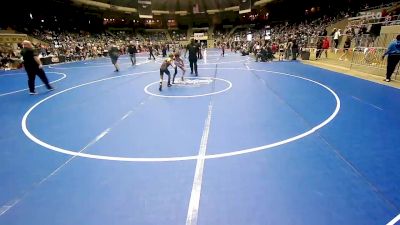 80 lbs Semifinal - Brylan Mcgonigal, Cleveland Take Down Club vs Owen Oleson, Checotah Matcats