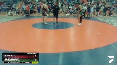 195 lbs Cons. Round 2 - Blake Rizzo, Carter Wrestling Academy vs Ashton Boswell, Mid South Wrestling Club