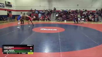 182 lbs Round 5 - Luke Jasper, Mortimer Jordan HS vs Cole Bedics, Homewood HS