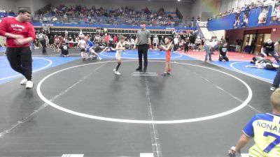 55 lbs Quarterfinal - Able Ridge, Sperry Wrestling Club vs Chance Peters, Claremore Wrestling Club