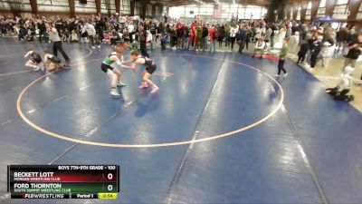 100 lbs Cons. Round 3 - Ford Thornton, South Summit Wrestling Club vs Beckett Lott, Morgan Wrestling Club