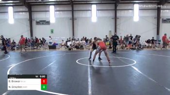 130 lbs Consolation - Brady Brewer, Oklahoma vs Nickolas Graydon, Team Aggression