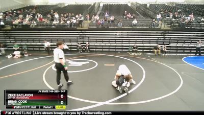 147 lbs Cons. Round 3 - Brian Cook, Copper Hills vs Zeke Baclayon, Layton High School