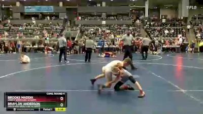 70 lbs Cons. Round 4 - Braylon Anderson, Siouxland Wrestling Academy vs Brooks Maddix, Sebolt Wrestling Academy