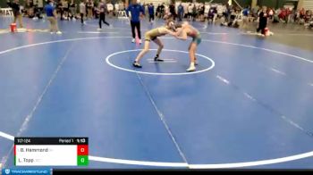 117-124 lbs Cons. Semi - Braxton Hammond, Southern Valley vs Logan Topp, Johnson County Central