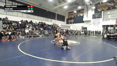 126 lbs 7th Place Match - Gavin Kim, Sunny Hills vs Jesse Quiroz, Eleanor Roosevelt