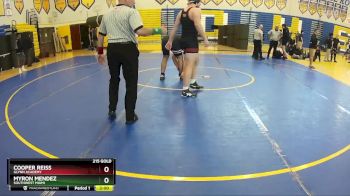 215 Gold Round 5 - Myron Mendez, Southwest Miami vs Cooper Reiss, Glynn Academy