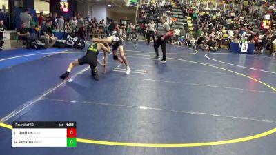 108 lbs Round Of 16 - Logan Radtke, General McClane vs Gunner Perkins, Westshore