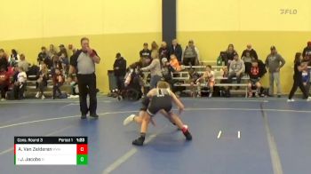 90 lbs Cons. Round 3 - Jaron Jacobs, CIWC/Team Intensity vs Avery Van Zelderen, Moen Wrestling Academy