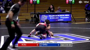 125 lbs Round 2 (4 Team) - Orion Wilson, Grand Valley State vs Benjamin Aranda, St. Cloud State