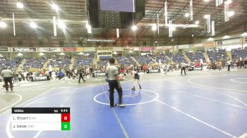 120 lbs Round Of 16 - Luke Stuart, Bear Cave WC vs Jeremiah Gelok, Fort Lupton Bluedevils