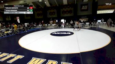 184 lbs Cons. Round 3 - Ryan Weinzen, St. Vincent College vs Nolan Gerwitz, Averett