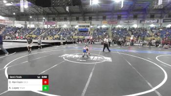 40 lbs Semifinal - Dawson Harrison, Colorado Outlaws vs Armani Lopez, Team Garcia WC
