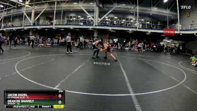 210 lbs Round 3 (8 Team) - Jacob Enzel, U2 Uprising Blue vs Deakon Snavely, Kraken