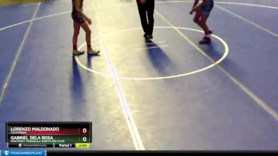 106 lbs Quarterfinal - Gabriel Dela Rosa, Monterey Peninsula Wrestling Club vs Lorenzo Maldonado, California