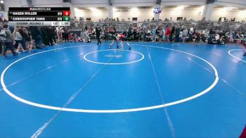 110 lbs Champ. Round 2 - Christopher Yang, Dragon Youth Wrestling vs Hagen Roller, Borger Youth Wrestling