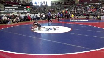 5A 105 lbs 3rd Place Match - Phoebe Caldwell, Beebe vs Chloe Brown, Bauxite