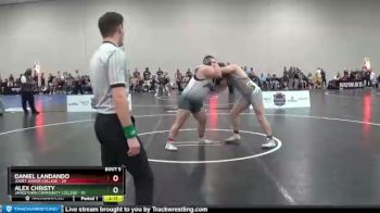 285 lbs Round 2 (6 Team) - Alex Christy, Jamestown Community College vs Daniel Landando, Joliet Junior College