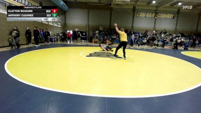 160 lbs Consi Of 32 #2 - Clayton McGuire, South Anchorage (AK) vs Anthony Cazarez, Gilroy